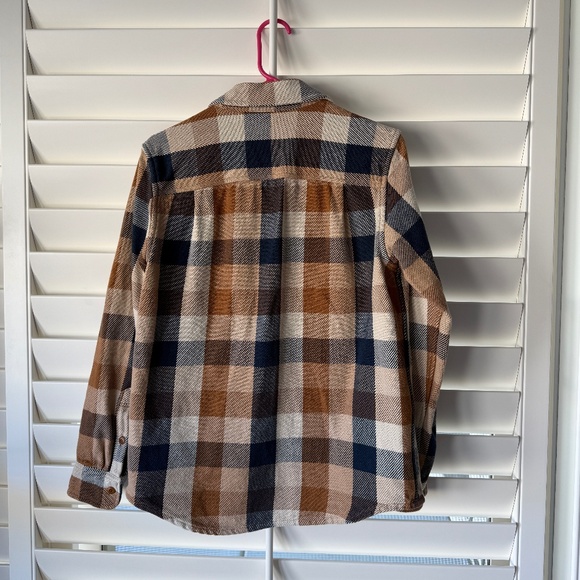 Outerknown Blanket Shirt in Sandy Montana Plaid (Men's Size XS) - Picture 9 of 11
